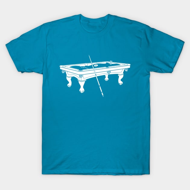 Pool Table T-Shirt by aptmedia